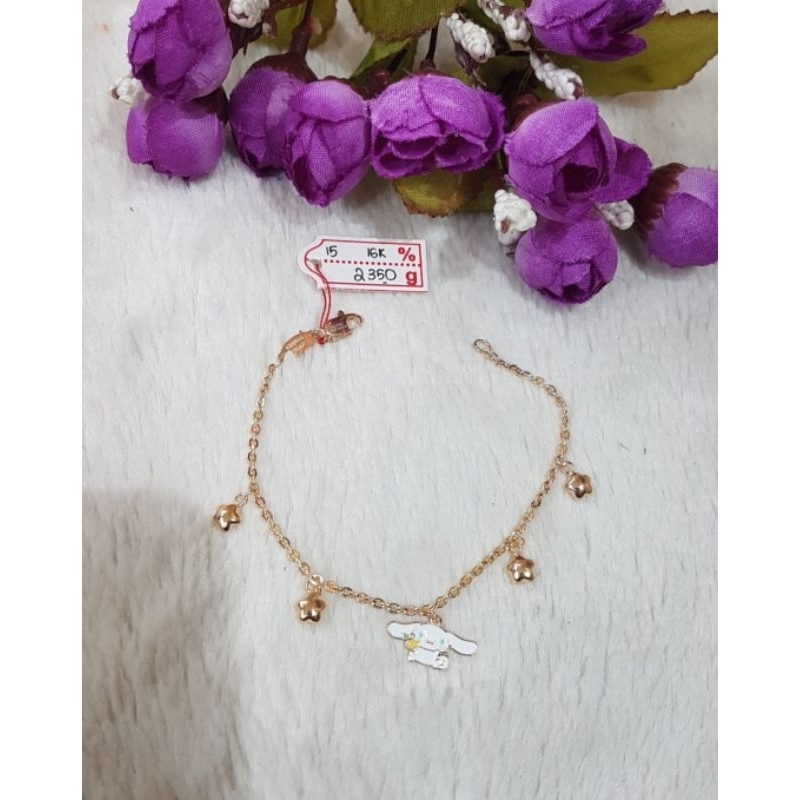 Gelang rantai emas 70 cinnamorol bintang