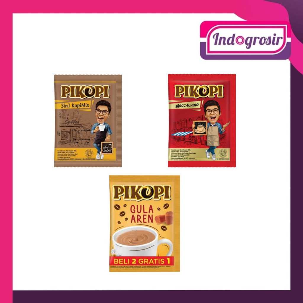 PIKOPI SACHET ALL VARIAN/PIKOPI RENTENG/PIKOPI MOCCACHINO/PIKOPI 3IN1 KOPIMIX/PIKOPI GULA AREN/PROMO