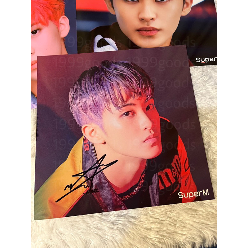 SUPERM MARK LP POSTER SIGNED (TTD asli mark)