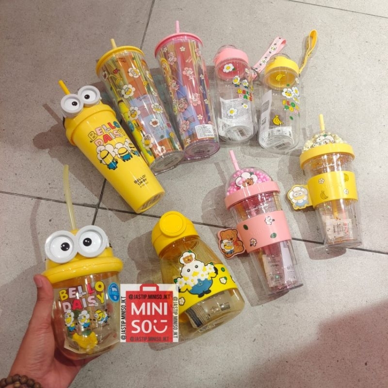 MINISO Botol Minum / Tumbler DAISY MINIONS Collection