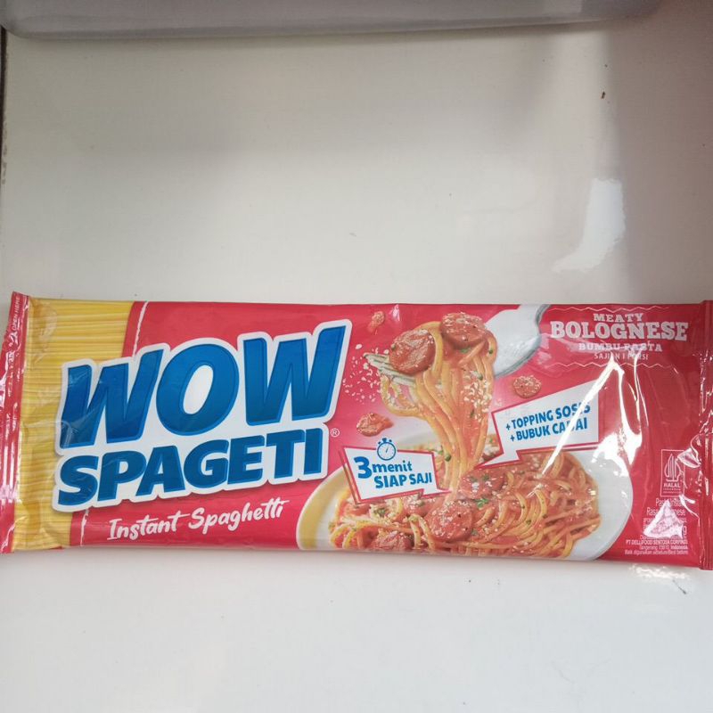 

Instan Spaghetti Wow Spageti Meaty Bolognese 3 pcs