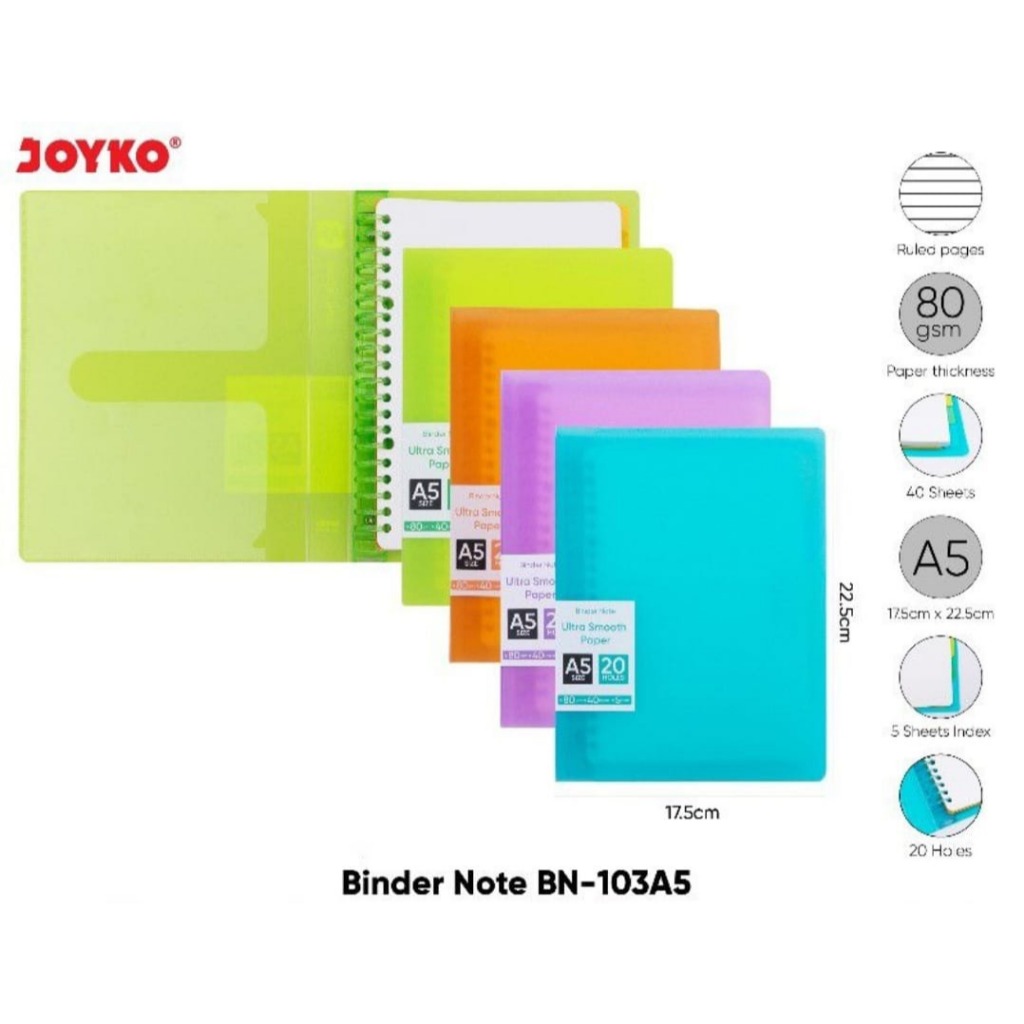 

BINDER NOTE JOYKO BN103A5 & BN103B5