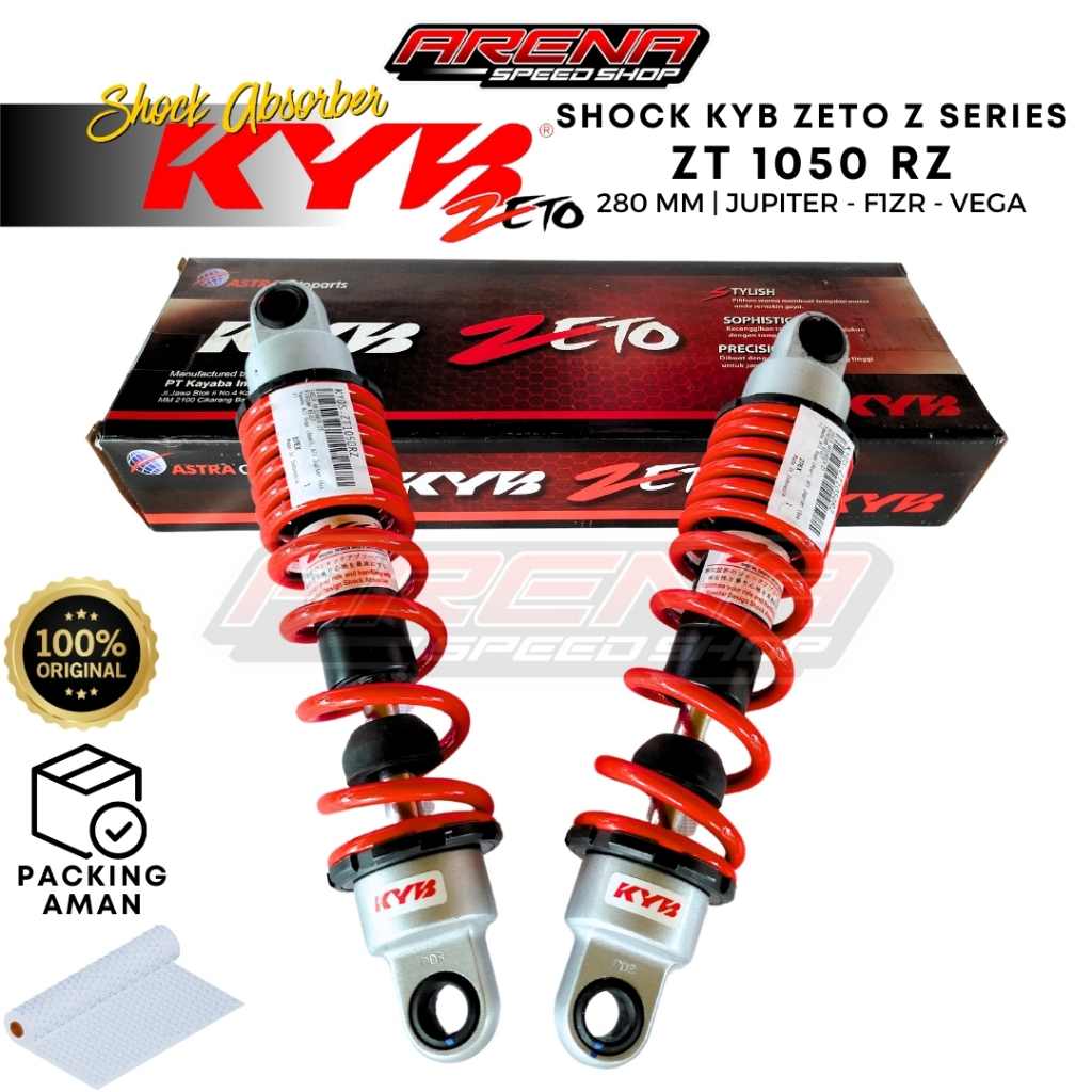 KYB Zeto KYOS ZT1050 280mm - Shock Breaker Jupiter Z Z1 F1ZR Kayaba Z Series 280 mm MERAH Original