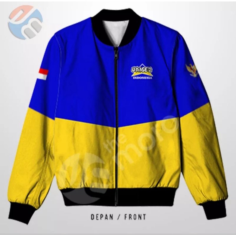 brigez bomber pria dan custom FULL BORDIR bukan printing