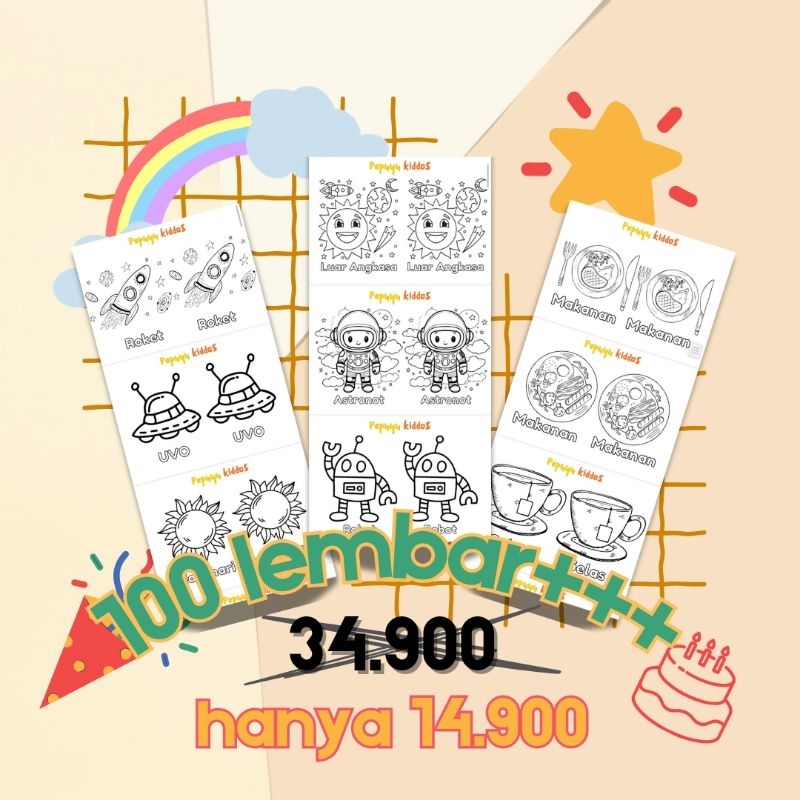

100++ Lembar Mewarnai Aneka Tema - Unduh dan Cetak