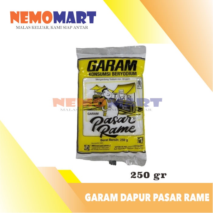 

GARAM BERYODIUM PASAR RAME 250 G GR GRAM SALT YODIUM 250GR 250G 250GRAM