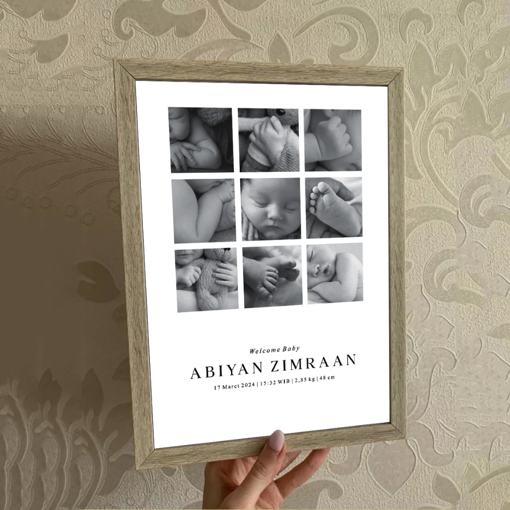 Baby Newborn | Newborn Frame | Bingkai Foto Bayi Newborn