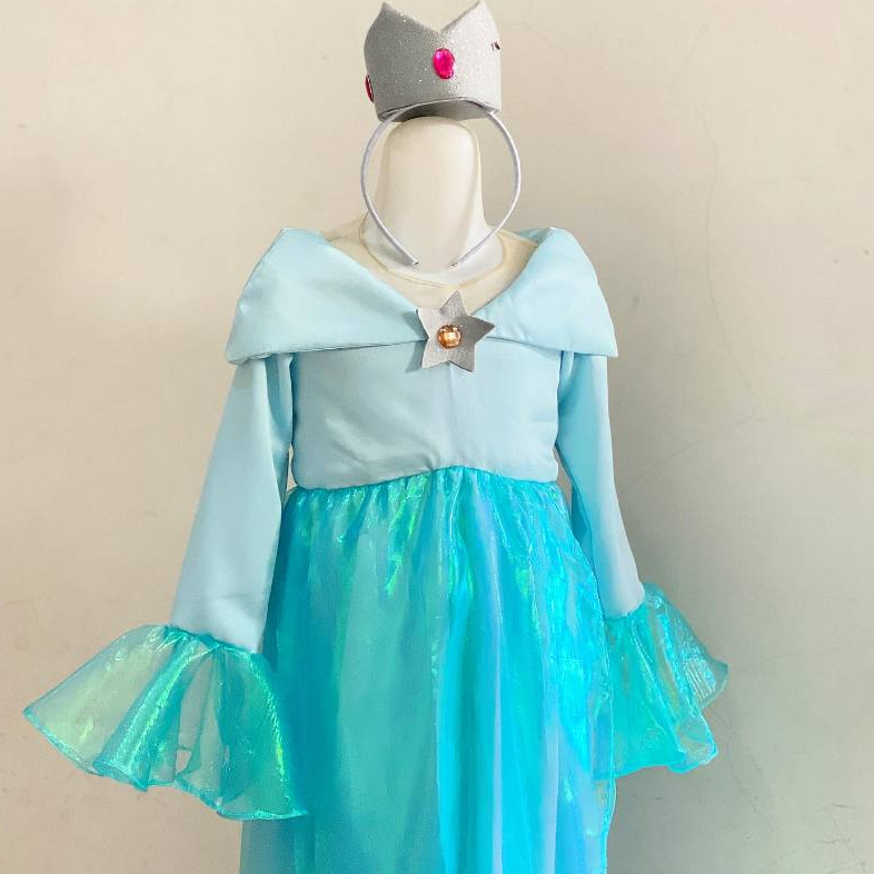 Princess Rosalina Mario Bros Dress / Kostum Princess Rosalina From Mario Bros / Gaun Princess Rosali