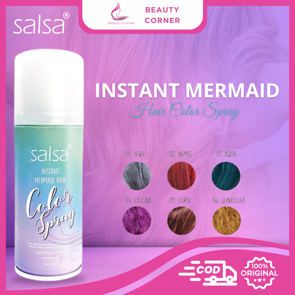 Salsa Instant Mermaid Hair Color Spray - Semir Cat Rambut
