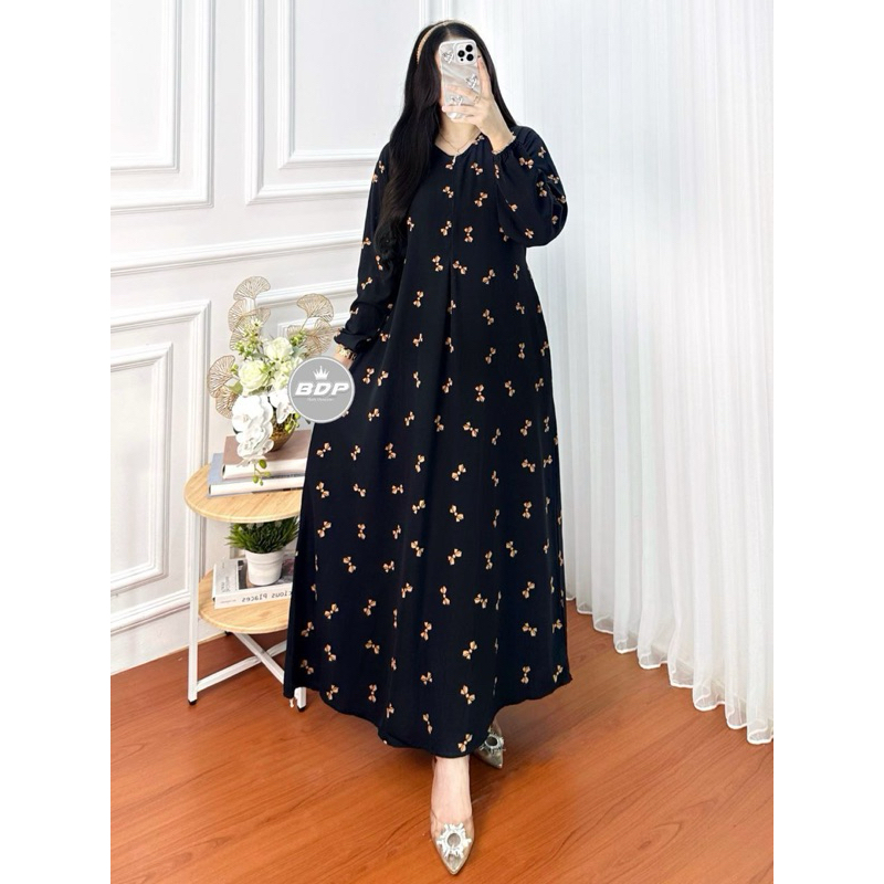 Daster Arab Lengan Panjang Busui Bumil HomeDress -Batik Kanaya