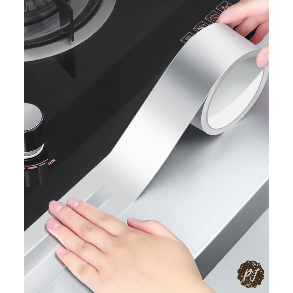 Lakban Solasi Isolasi Aluminium Foil Anti Panas Air Silver Kompor Wastafel Pipa / Duct Tape Water pr