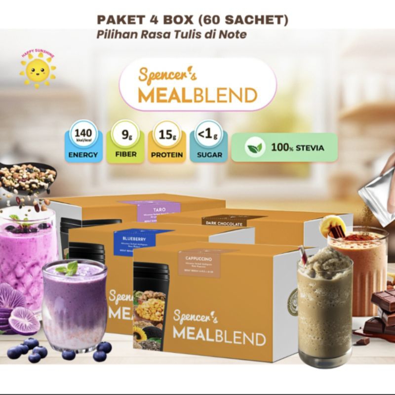 

PROMO BUNDLE SPENCER MEALBLEND 4 BOX ISI 60 LEBIH MURAH!!!