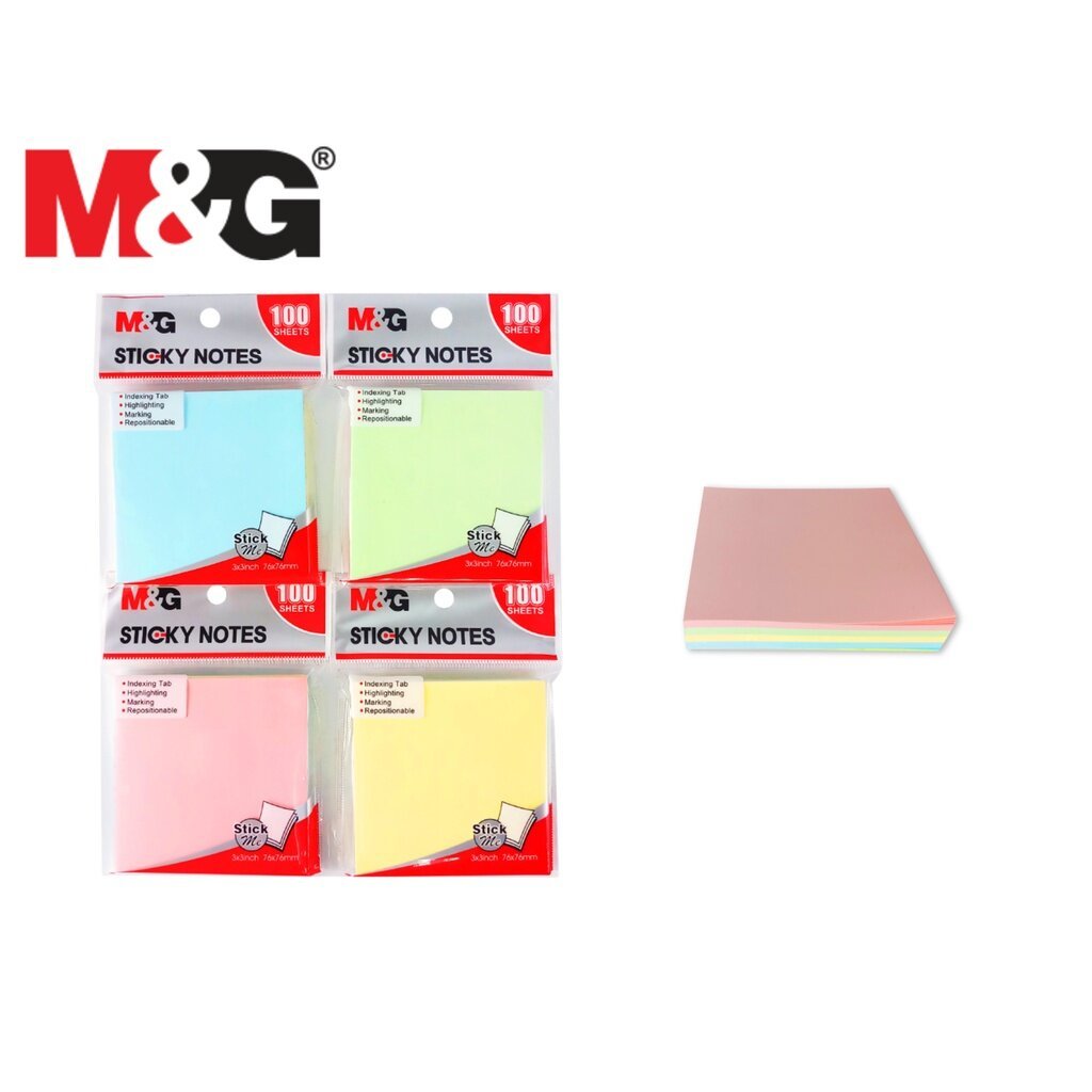 

M&G Memo Stick YS-93 76X76MM 4 Warna AS33D10 - Memo Tempel