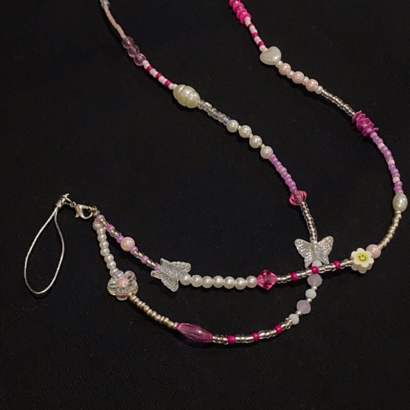 

Strap Lanyard Beads | Lanyard Id Card | Phone Charm | Gantungan