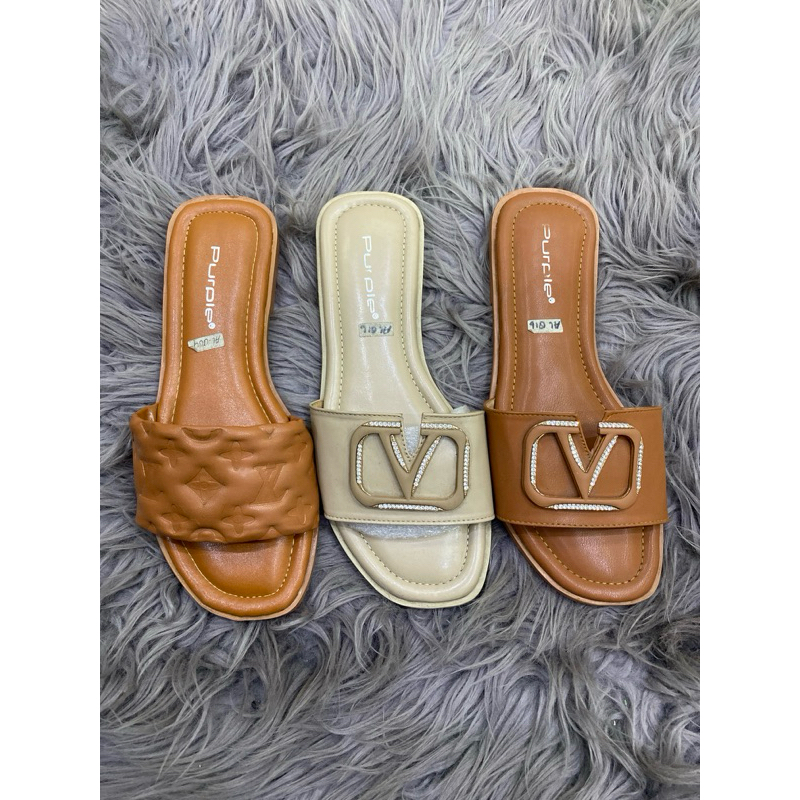 sendal purple teplek empuk anti slip anti licin