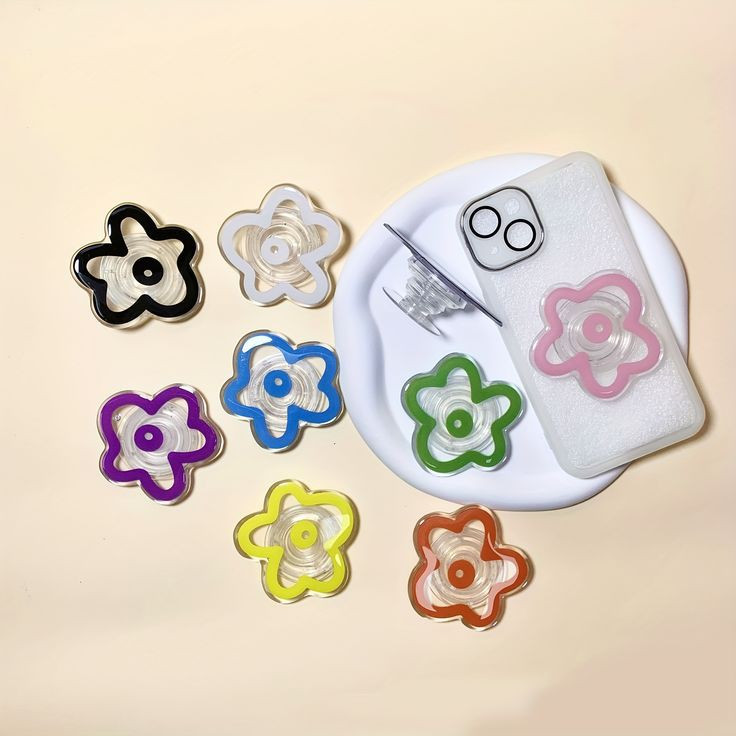 Minzy - Popsocket Bunga Transparan / Bunga Phone Grip Akesories / Popsocket Preium Quality / Stand H