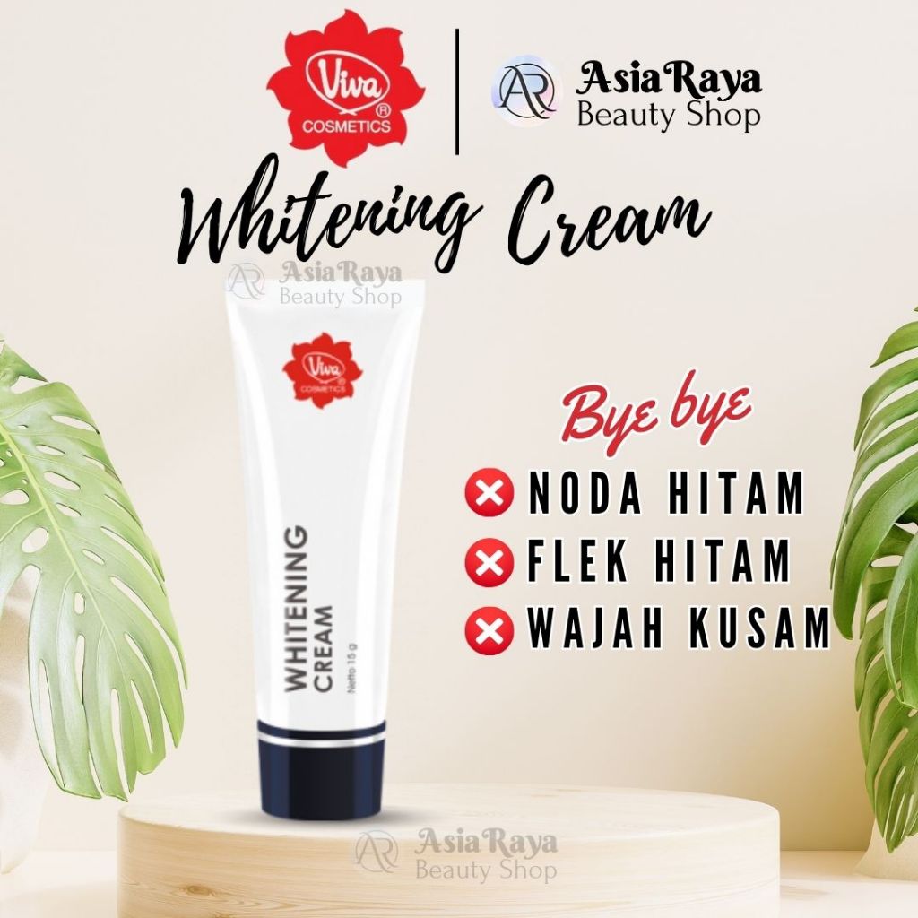 VIVA Whitening Cream Pelembab / krim wajah / Mencerahkan - Menghilangkan noda hitam flek pada wajah