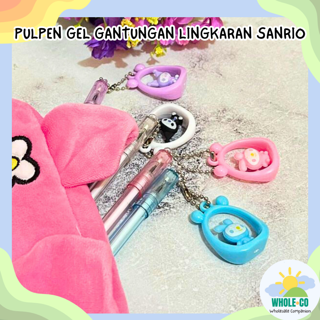 

Pulpen Gel Gantungan Lingkaran Sanrio Premium Kuromi Melody Cinnamoroll Circle Lucu Unik Imut Termurah Grosir Cod