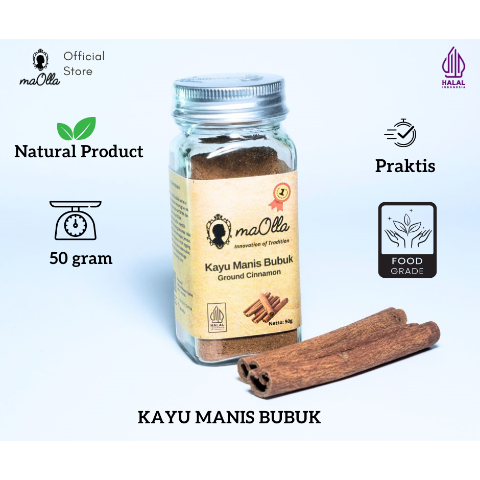 

maOlla Kayu Manis Bubuk Super AA 50gr