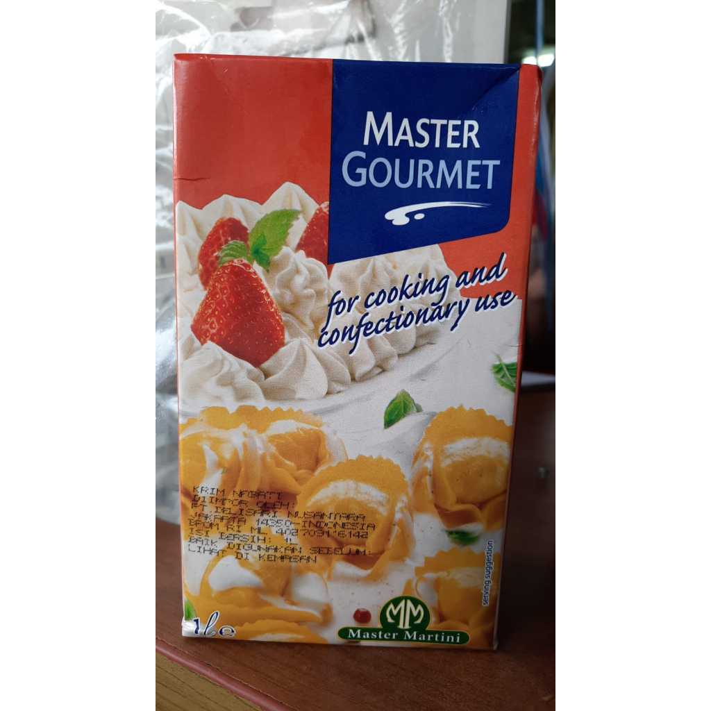 

Master gourmet cooking/whipping cream 12x1liter/crt (khusus pengiriman instan)