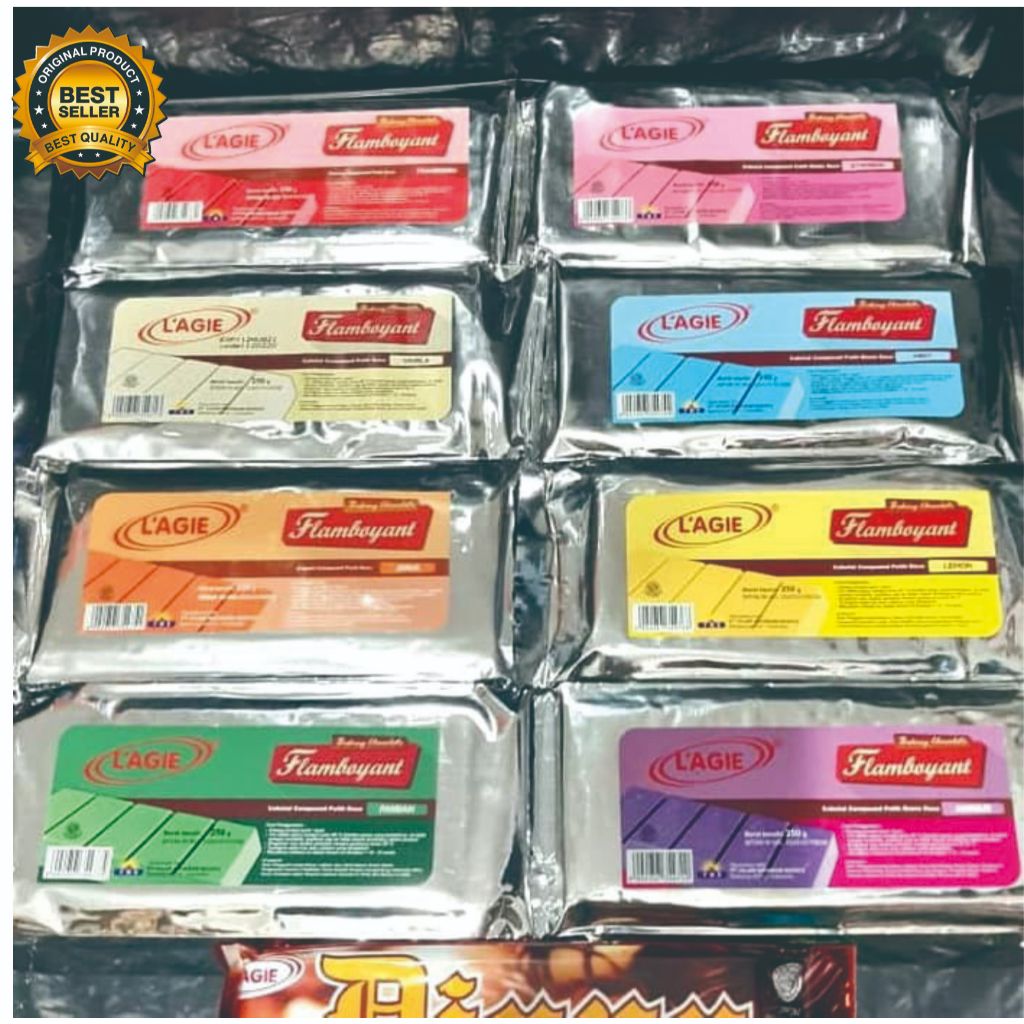 

COKLAT BLOK LAGIE FLAMBOYANT VARIAN RASA 250GR / COKLAT BATANG WARNA 250G / L’agie Flamboyant 250 gram / Coklat Batang Warna / Baking Chocolate