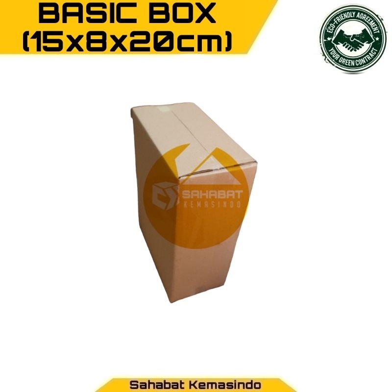 

15x8x20cm Kardus Packing Baru Polos