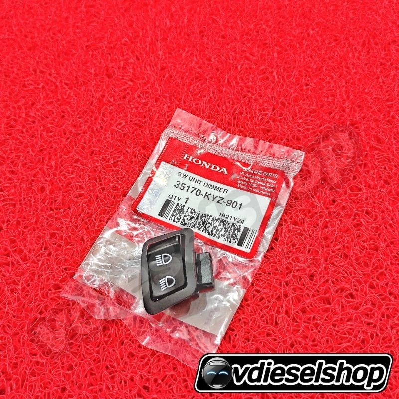 Saklar Tombol Dimmer Lampu Jauh Dekat Honda Vario 125 Original 35170KYZ901