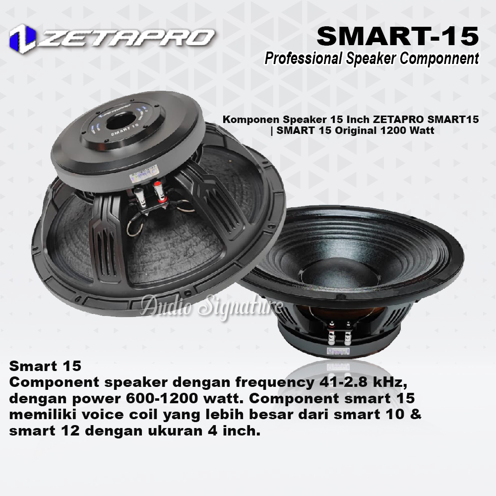 Komponen Speaker 15 Inch ZETAPRO SMART15 | SMART 15 Original