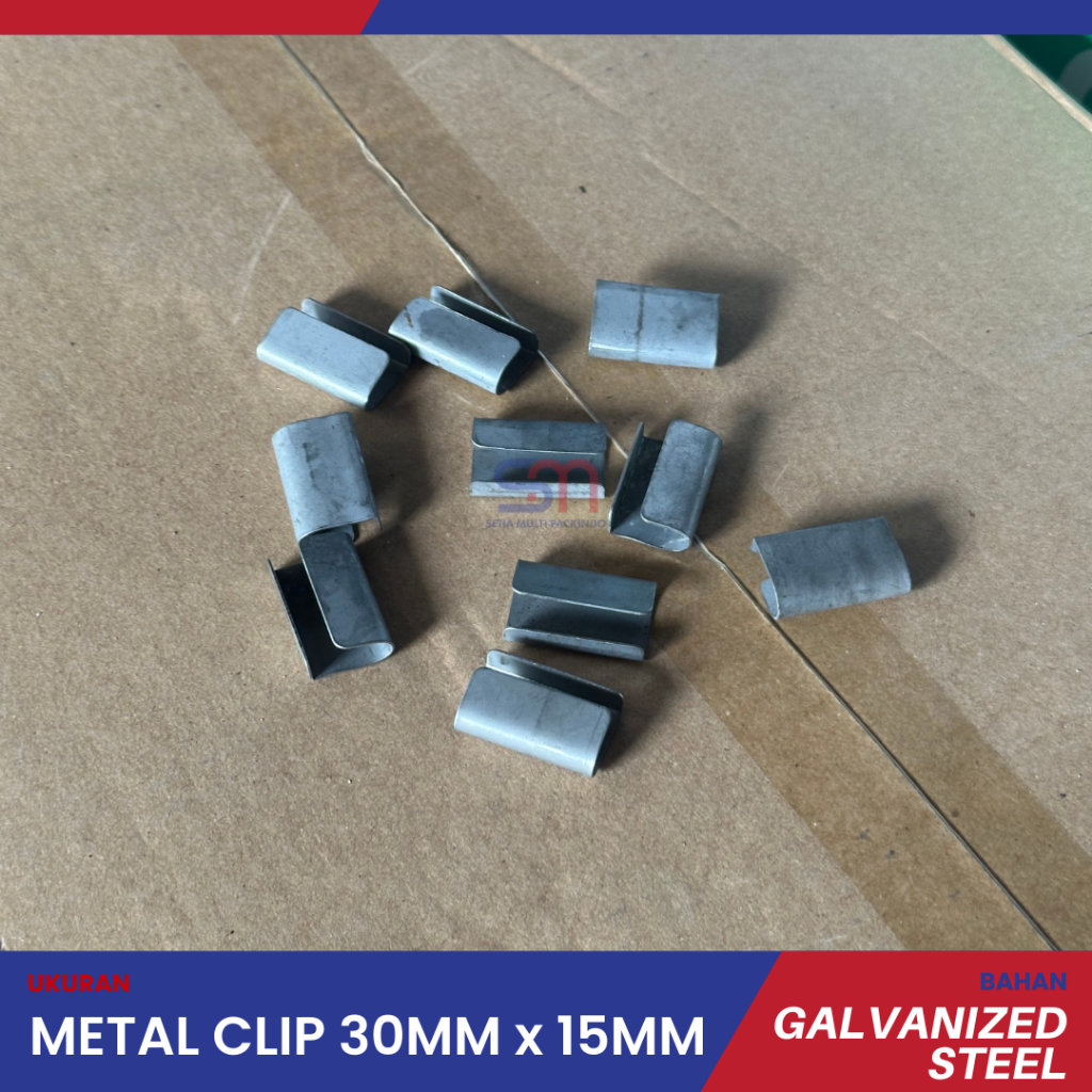 

METAL CLIP 30MM X 15MM STRAPPING BAND/TALI PACKING