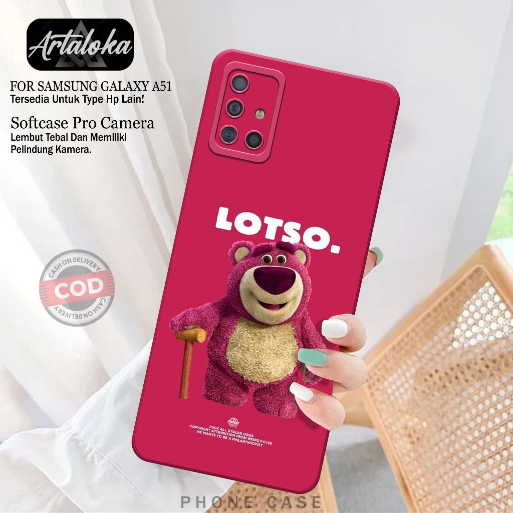 Softcase Hp Samsung Galaxy A51 Fashion Case Kartun Case Samsung Galaxy A51 Silikon TPU Pro Camera Ca
