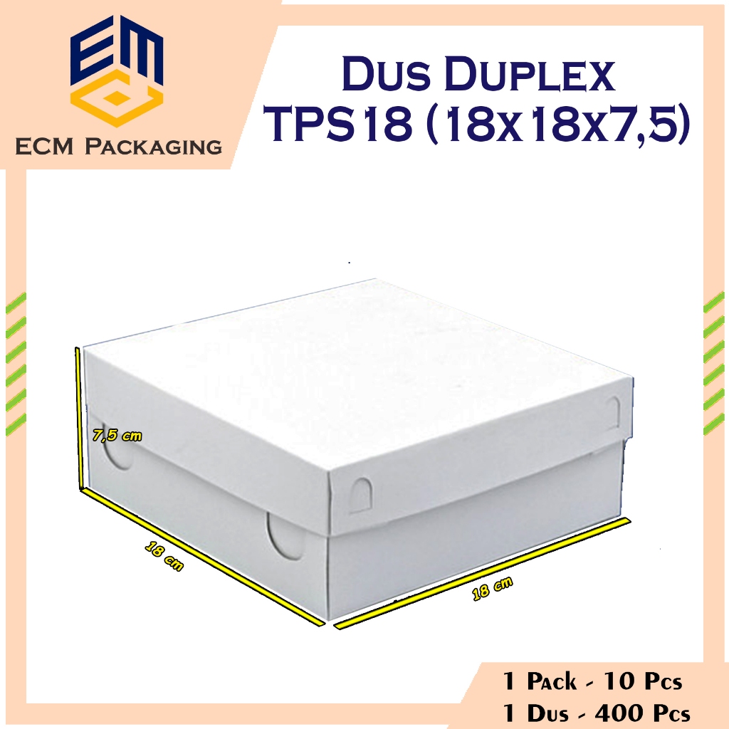 

Dus Nasi Duplex TPS8 18x18cm | Dus Nesto 18 Tutup Pisah | Box Snack | Dus Arisan | Dus Putih | Dus Nasi | Kardus Snack 10 pcs