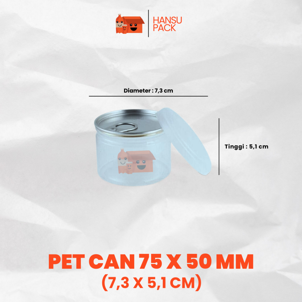 PET CAN Plastik 75 x 50 per 252pcs Toples Pet Can Wadah Kue Toples Kue Lebaran