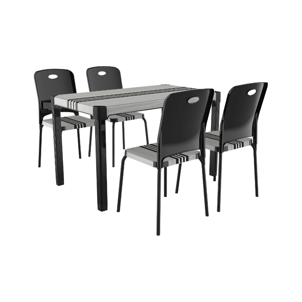 MEJA MAKAN DAN KURSI MAKAN BAHAN PLASTIK / MEJA KANTOR /  MEJA SERBAGUNA NAIBA