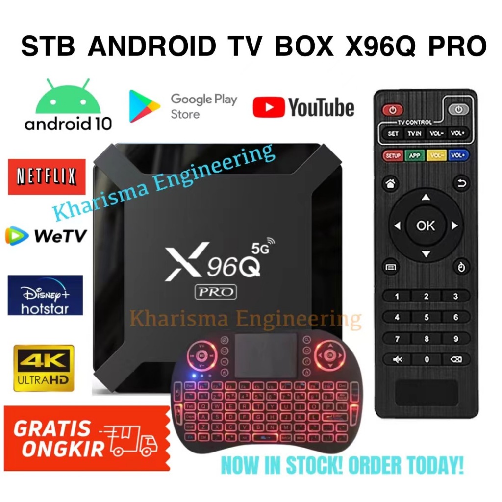 STB Android TV Box X96Q PRO 4K Ultra HD TV Box Android 10