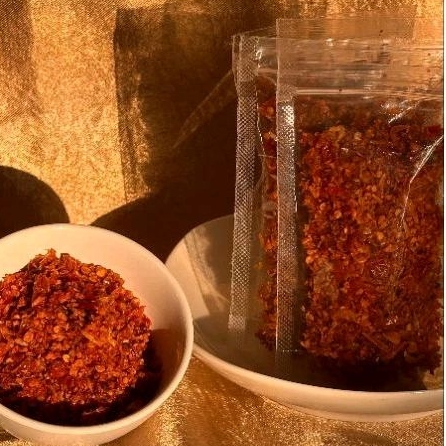 

kemasan ekonomis Sambel cemgeh kering Lombok