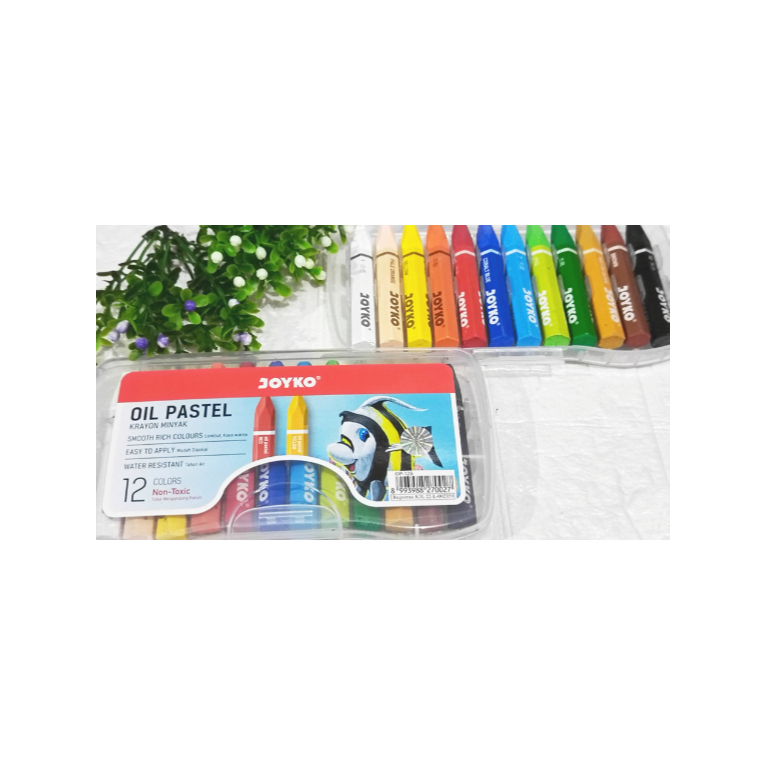 

Crayon Oil Pastel Joyko 12 Warna | Crayon Joyko