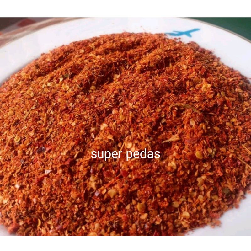 

Cabe bubuk super pedas kemasan 1 kg