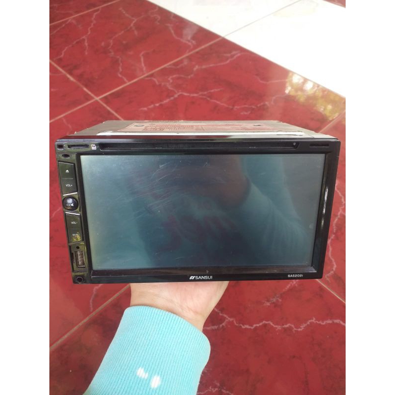 TIP TAPE MOBIL SEKEN/SECOND DOUBLEDIN SANSUI SPEK RADIO/TV TUNER/MP4/DVD/VCD/MP3/CD/USB/SD CARD/AUX 