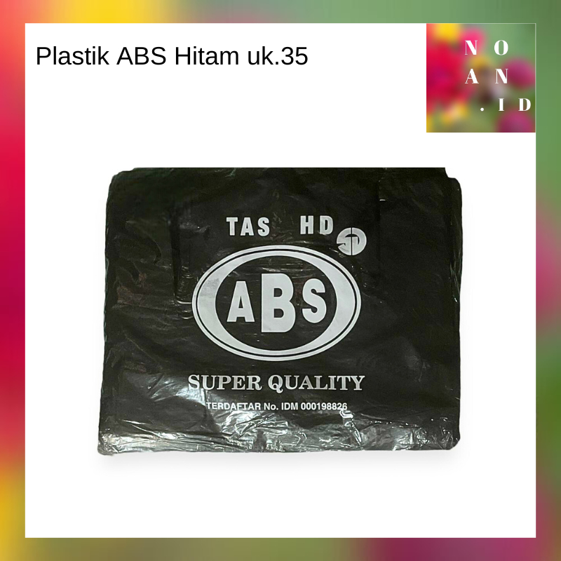 Kantong Plastik Hitam TEBAL - ABS uk 35 - Kresek Hitam - Kantong Hitam