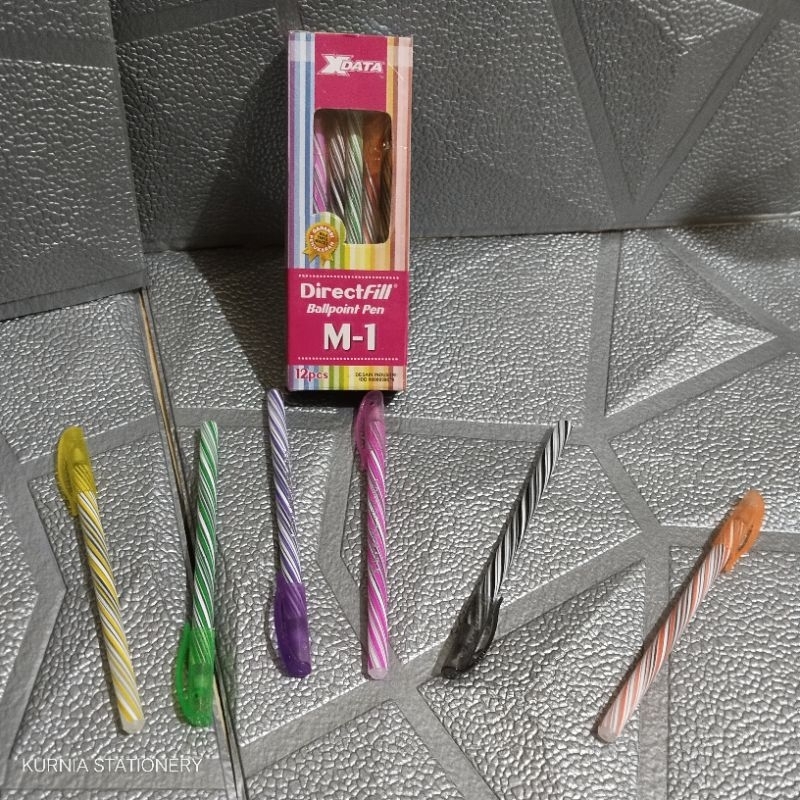 

SELUSIN (12 PCS) Pulpen/Bolpoin/Ballpoint pen XDATA® DirectFill® M-1