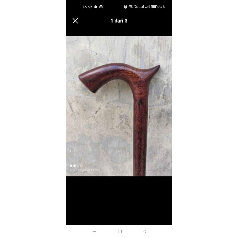 Tongkat jalan kayu galih asem