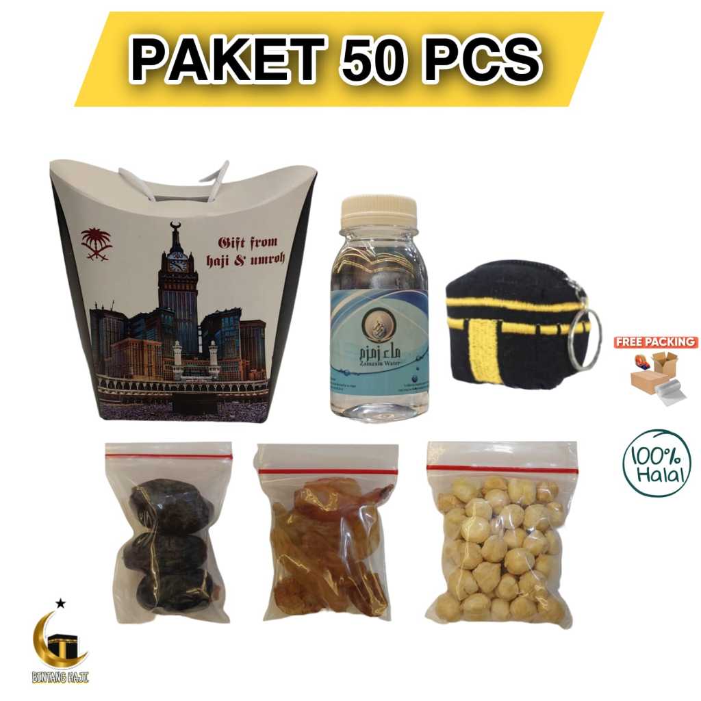 

NOB Oleh oleh Haji & Umroh 50Pcs Dus Tali