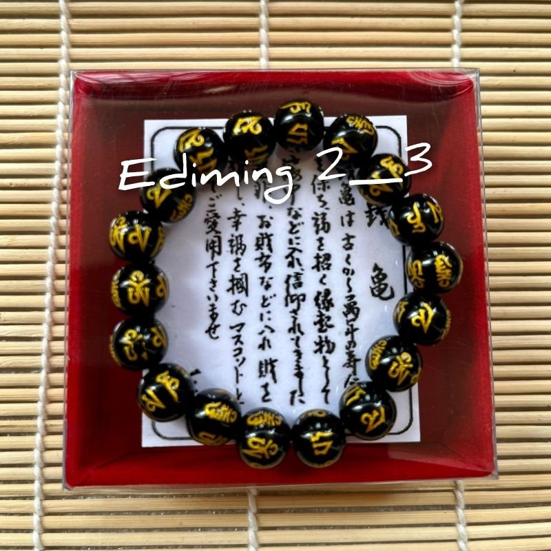 GELANG MANTRA TIBET OM MANI PADME HUM KEBERUNTANGAN & HOKI PRIA WANITA