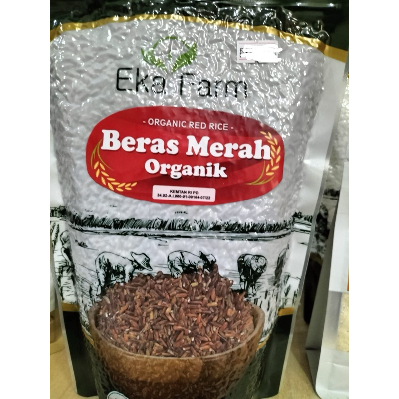 

beras merah organik 1 kg