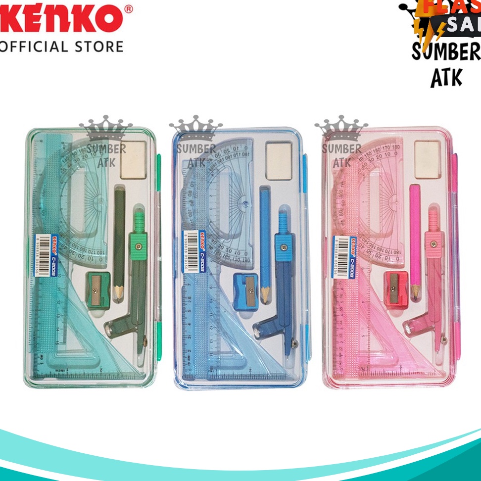 

NEW PROMO Compass Kenko C28 compas Jangka Set Alat Tulis 1 PCS