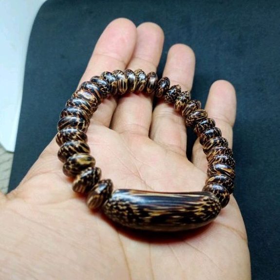 gelang liwung pipih kombinasi liontin