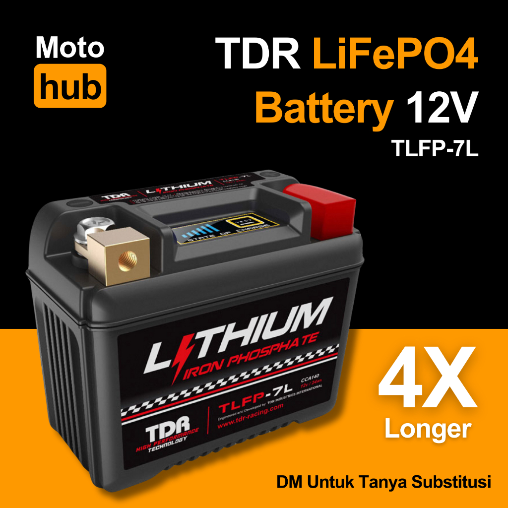 AKI MOTOR AKI KERING TDR RACING AKI AEROX - NMAX - NEW NMAX -LEXI TLFP-7L LITHIUM