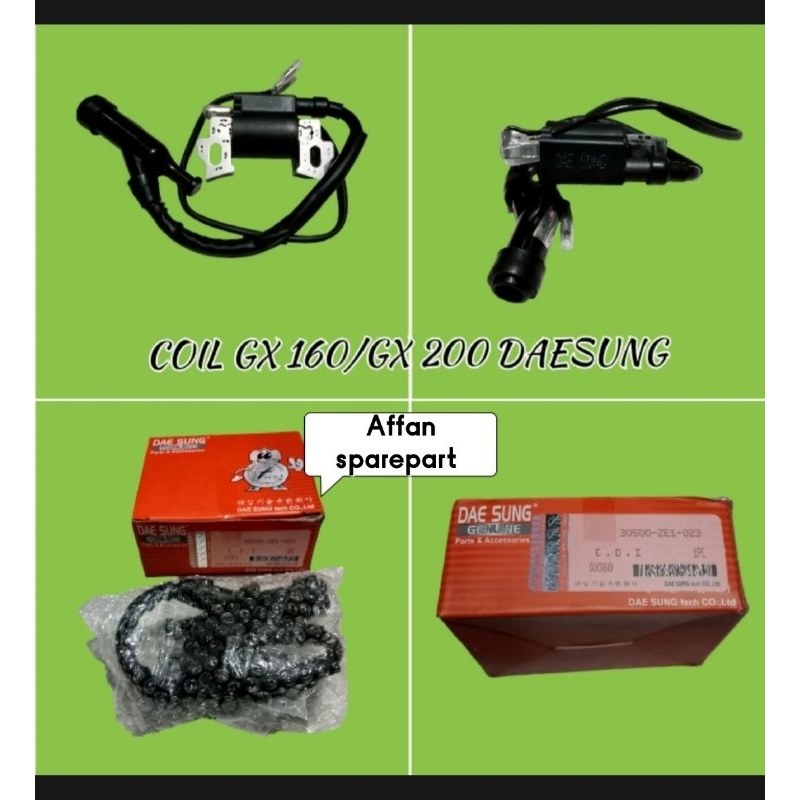 CDI COIL GX 160 / GX 200 DAESUNG / COIL GX 160 / GX 200 DAESUNG MESIN ( 5,5 PK / 6,5 PK ) ASLI DAESU