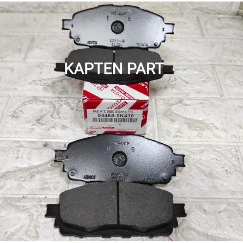 BRAKE PAD FRONT KANVAS KAMPAS REM CAKRAM DEPAN TOYOTA INNOVA INOVA REBORN 1SET
