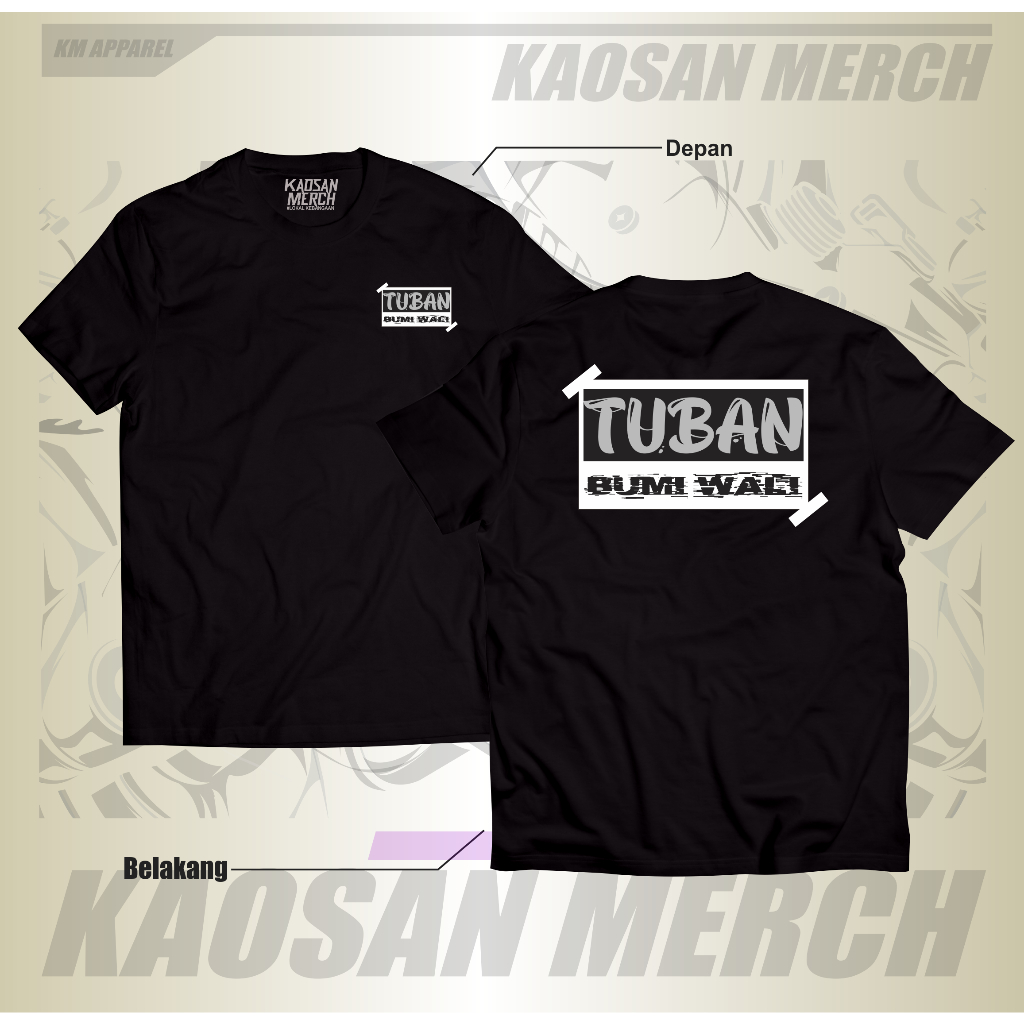 Kaos Kota Tuban Tshirt Tuban bumi wali Jawa Timur Cotton combed